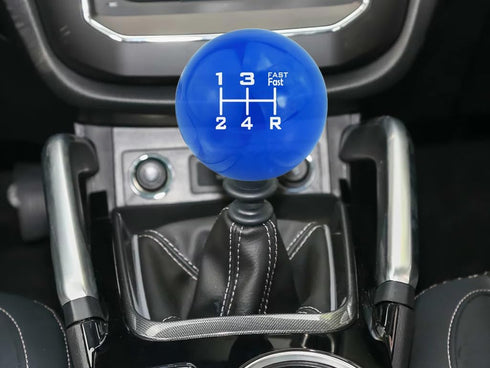 Lunsom 5 Speed Shift Knob, Ball Gear Shifting Stick Lever Knobs Fast Gear Shifter Handle Fit Most Manual Automatic Car Transmission (Blue)...