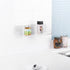 Plastic Wall Mount Organizer, Clear Adhesive Storage Box Organizer No Drilling Hang Walls/Doors for Kitchen, Bathroom, Bedroom, Cabinet, Office, C...