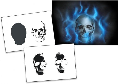 UMR-Design Step by Step Airbrush Stencil Template AS-010 M ca. 5,11" x 3,95"...