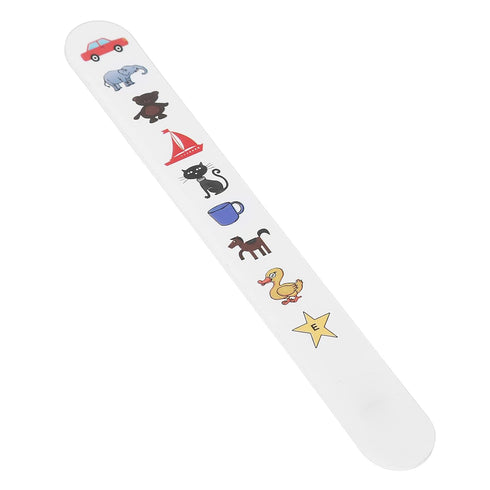 Check Vision Tester Stick, ANGGREK Kids Fixation Stick Vision Tester Clear Colorful Animal Patterns Waterproof Coating Thicken Eye Test Card(No.1)...