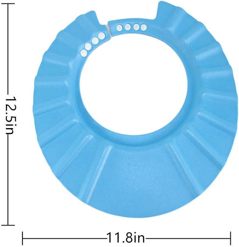 3Pack Baby Shower Cap Bath Visor for Toddlers Shampoo Cap Shower Protection Hat - Adjustable Soft Hair Washing Guard, Bath Shield Visor Hat,Eyes a...