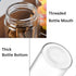 Oidium Small Glass Jars with Airtight Lids,4-Pack 3 oz Glass Jars with Bamboo Lids,Coffee Bean Storage.Small Mason Jars For Flour,Sugar,Spices,Tea...