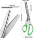 2 Pcs Pinking Shears, AIFUDA Zig Zag Scissors 5mm Craft Scissors Decorative Edge Comfort Grip Scrapbook Scissors for Sewing Fabric,Leather, Paper ...