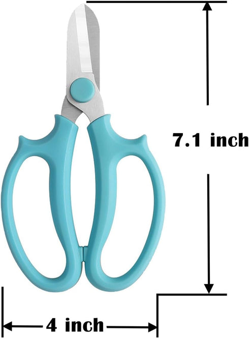 Gardening Scissor White Sharp Blade Alloy Steel Garden Shears for Cutting Flowers Trimming Plants of Yard Florist Rose Herb Hedge and Fruits Picki...