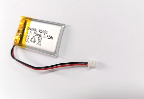 3.7V 250mAh 402030 Rechargeable Lithium Polymer Replacement Battery for DIY 3.7-5V Electronic Product, Bluetooth Headset, Watch 2-Pack...