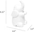 Simple Designs LT3337-WHT White Porcelain Fun Shaped Sitting Night Light Table Lamp, Elephant...