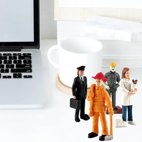 Toddmomy 1 Set Mini Figure Models?Mini Character Models Mini People Figurines Simulation People Scale Models for Miniature Scenes...