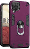 Folmeikat Samsung Galaxy A12 5G Case, 360 Metal Rotating Ring Kickstand Holder Grip Built-in Magnetic Metal Plate Armor Shockproof Flexible Cell P...