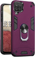Folmeikat Samsung Galaxy A12 5G Case, 360 Metal Rotating Ring Kickstand Holder Grip Built-in Magnetic Metal Plate Armor Shockproof Flexible Cell P...