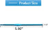 RUIAN 6pcs Crochet Hook Aluminum Knitting Needles for DIY Craft Yarn (5mm, Blue)......