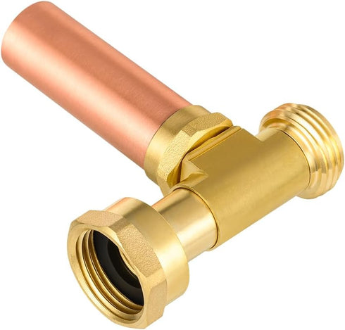EFIELD C-240 Straight Copper Water Hammer Arrestor For Washing Machine, 3/4 Inch Swivel FHT x 3/4 Inch MHT...