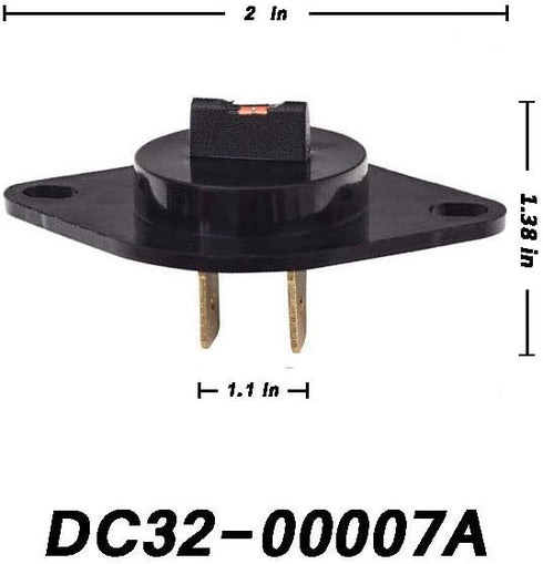 DC47-00016A Thermal Fuse & DC96-00887A Thermal Fuse & DC32-00007A Dryer Thermistor & DC47-00018A Thermostat Dryer Kit Replacement Part-Compatible with Samsung lg & Kenmore Dryers