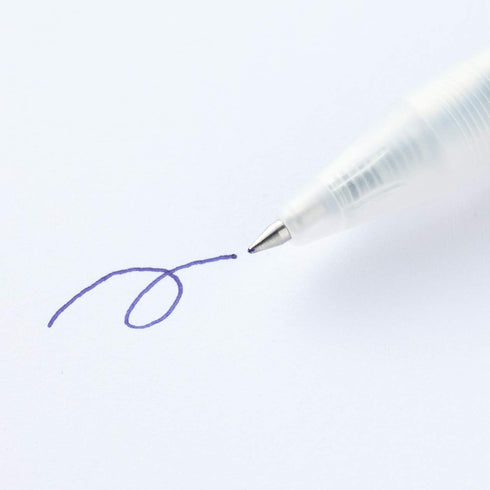MUJI - 0.5mm Blue Smooth Gel Ink Retractable Ballpoint Pen (10 Pieces)...