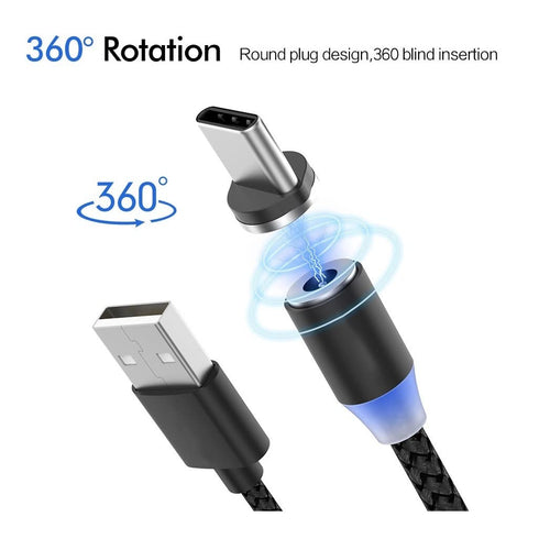 Magnetic Charging Cable 10pcs,Just Short USB Cables No Magnetic Charging Tips,[0.6~0.8ft/20~25cm,2.4 A Max) i Style Nylon Braid Cord,Compatibility...