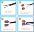Replacement Power Cord Pigtail 18AWG 2 Prong 6FT Flat Shape 2 Wire Power Supply Cord Open End 110V Polarized Plug Black Cable 18 Gauge Open Wire 2...
