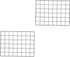 Amosfun 2pcs Shelf Iron Net Adornment Hanging Net Metal Grid Wall Panel Picture Wall Decor Photo Frame Wall Stand Grid Wall Panels Picture Wall Ha...