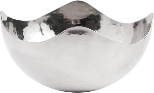 Hosley 5.75 Inch Diameter Silver Finish Metal Bowl, Ideal for Potpourri, LED Candles, Weddings, Special Events, Center Pieces, Craft. Use Decor to...