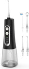 Water Flosser for Teeth Cleaner Rechargeable Oral Irrigator 4 Modes 300ML IPX7 Waterproof Powerful Battery Portable Water Dental Pick for Home Tra...