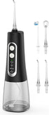 Water Flosser for Teeth Cleaner Rechargeable Oral Irrigator 4 Modes 300ML IPX7 Waterproof Powerful Battery Portable Water Dental Pick for Home Tra...
