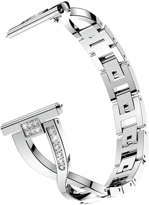 Compatible for Samsung Galaxy Watch 46mm/Gear S3 Bands,Women 22mm Metal Alloy Bracelet Strap Replacement Wristband for Samsung Galaxy Watch 46mm,G...