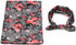 Infant Floral Swaddle Wrap with Headbands Hats Value Set Newborn Receiving Blanket Photography Props 35X35inch (Gray-2)...