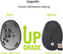 Ergonomic Wireless Mouse, 2.4GHz, 4 Adjustable DPI, Rechargeable Li-Ion Battery, 6 Buttons, Purple...
