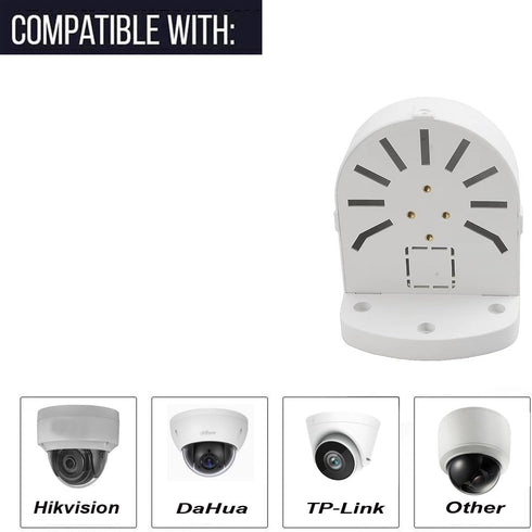 Universal Wall Mount Bracket for Dome Security Camera,Security Camera Junction Box, CCTV IP Surveillance Cameras Holder, ABS Plastic Indoor Outdoo...