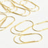 Gold Jumbo Paper Clips 20pcs Oversized Gold Paperclips 50mm/2 inch Non Skid Smooth Finish Steel Wire Office Supply Accessories...