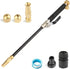 Hydro Jet Deep High Pressure Power Washer with Brass Garden Hose End Power 2 Nozzles for Home Outdoor Window Cleaning Car Water Washing Black(Adju...