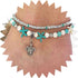 Boho Starfish Anklet Bracelet Sea Turtle Turquoise Chain Anklet Layered Turtle Pendant Ankle Bracelets Beach Blue Beads Foot Chain Jewelry for Wom...