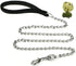 Metal Dog Leash 4FT/6FT Chew Proof Heavy Duty Dog Chain Leash for Medium Large Dogs, Comfortable Handle with Dog Waste Bag Holder, Improved Dog Sa...