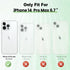 BITOBE Designed for iPhone 14 Pro Max Square Case Protective Hard PC TPU Bumper Camera Protection for Women Girls Clear Case for iPhone 14 Pro Max...