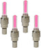 AlveyTech Pink LED Firefly Valve Stem Light Set - for Kids Mini Dirt Bikes and Scooters, ATV, 4-Wheel Quad, Mod E-Bike Lights, Car, Gas/Electric S...