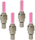 AlveyTech Pink LED Firefly Valve Stem Light Set - for Kids Mini Dirt Bikes and Scooters, ATV, 4-Wheel Quad, Mod E-Bike Lights, Car, Gas/Electric S...