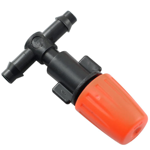 Atomizing Nozzle RLECS 25PCS Irrigation System Misting Automatic Watering Garden Hose Spray Adjustable Garden Irrigation Nozzles with Tee Joints f...