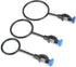 3 Pcs Laboratory Support Stand Clamps, Iron Steel Close Ring Black Coating Retort Clamp Support Ring Lab Stand Retort Set Set for Chemistry Physic...
