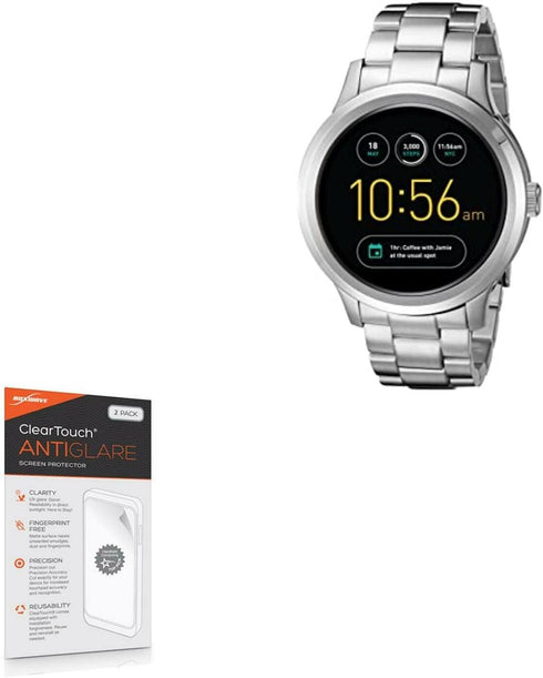 BoxWave Screen Protector Compatible with Fossil Q Founder Gen 1 - ClearTouch Anti-Glare (2-Pack), Anti-Fingerprint Matte Film Skin...