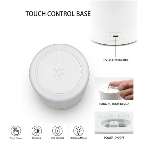 G Keni Nursery Night Light for Baby, Portable LED Touch Night Lamp for Kids and Adult, Breastfeeding, Sleep Aid, USB Rechargeable Nursing Lamp, Be...