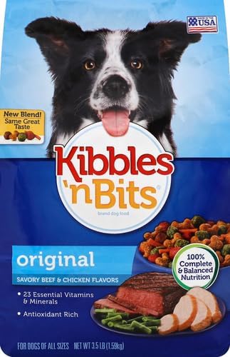Kibbles 'n Bits Dog Food Original Savory Beef & Chicken Flavor...