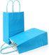 AZOWA Blue Gift Bags Small Blue Kraft Paper Bags With Handles (5 x 3.1 x 8.2 in, 12 CT)...