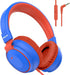 Headphone Kids Volume Limited 85/96dB Wired Over-Ear/On-Earr Foldable Headset with Inline Cable Aux 3.5mm Cord Mic for Boy Girl Child School PC No...