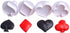 4Pcs/Set Poker Playing Bridge Plastic Cookie Cutter Playing Card Fondant Cutter (Spade, Club, Diamond, and Heart)...