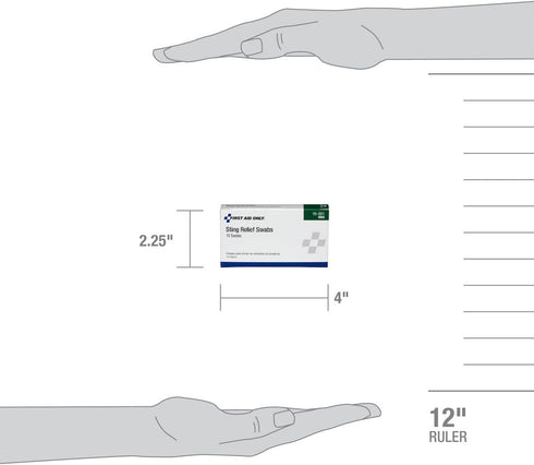 First Aid Only 19-001 Sting Relief Swabs, 10 Count...