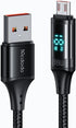 mcdodo [ Micro USB Nylon Braided Sync Charge USB Data 4FT/1.2M Cable Compatible Samsung/HTC/MP3 More (Micro Black, 4FT/1.2M)...