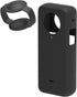 Action Camera Case Fit for Insta-360 ONE X3, Waterproof Durable Silicone Protective Cover Lens Cap Compatible for Insta-360 ONE X3 Accessory(Black...