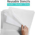10 Sheets 10 mil Mylar Sheet, 12 x 12 inch Milky Translucent Plastic Blank Stencils, Reusable Stencil Template Material, Make Your Own Stencil...