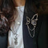 Butterfly Brooch Pin Tassel Chain Brooch Butterfly Accessories for Women Girls Black Butterfly Pins and Brooches Chain Pin Brooch Butterflies Pins...