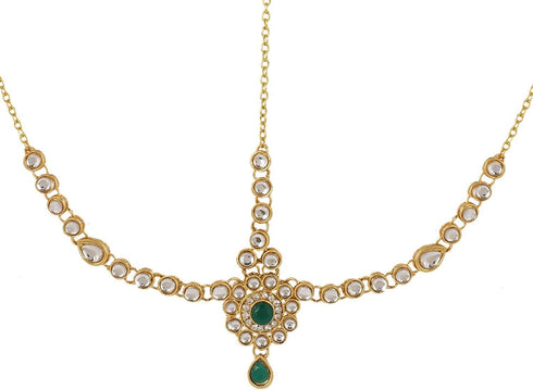 Efulgenz Indian Bollywood Vintage Mange Tikka Crystal Kundan Head Chain Bridal Wedding Jewelry Hair Accessories...