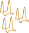 Plate Holder Easel Display Stand - 4.5 inch Metal Plate Stands for Display - Tabletop Picture Stand - Gold Iron Easels for Display Pictures | Phot...
