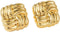 Gold Statement Earrings for Women?Gold Chunky Hollow Square Geometric Textured Trendy Vintage Stud Earrings...